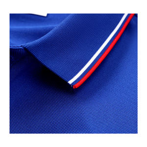 T-shirt de golf pour hommes à motif solide 100% coton 220 grammes poids du tissu à manches courtes vente en gros de marque personnalisée Type tricoté - Product Image 5