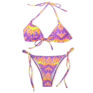 Conjunto de bragas y sujetador push-up a la moda para mujer, ropa interior deportiva Sexy con logotipo en la cintura, calzoncillos tipo Bikini - Product Image 1