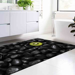 Tapis Kiwi aux motifs de fruits, Tapis tendance, Tapis imprimé moderne pour la décoration intérieure, Tapis fin non tissé - Product Image 2