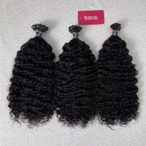 ผมต่อเคราตินแบบชาวพม่าปลายแบนสีดำธรรมชาติ - Product Image 1