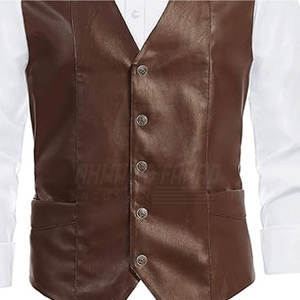 Chaleco de Cuero Personalizable 2026 para Hombre - Ropa Exterior Informal, Transpirable, de Alta Calidad, al por Mayor - Product Image 6