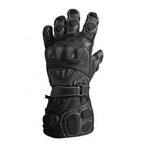 Gants de moto en cuir pour l'hiver, pour hommes, antidérapants, à doigts complets, légers, de haute qualité, avec une prise robuste - Product Image 4