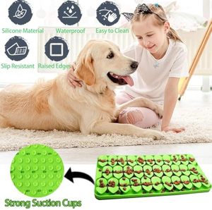 Wholesale Silicone Pet Licking Pad BPA Free Non Slip Slow <b>Feeder</b> Dishwasher Safe Stress Relief Feeding Mat for Dogs and <b>Cats</b> - Product Image 4