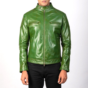 Veste d'hiver longue pour homme, best-seller, col montant, logo personnalisé, cuir véritable, streetwear de haute qualité, conçue par OEM - Product Image 3