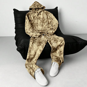 ชุดวอร์มผ้าฟลีซโพลีเอสเตอร์แบบมีฮู้ดสำหรับฤดูหนาว สไตล์ทันสมัย ผลิตตามแบบ OEM โรงงานรับผลิตแบรนด์ส่วนตัว แฟชั่นสตรีทแวร์ แห้งเร็ว เนื้อผ้านุ่ม - Product Image 3