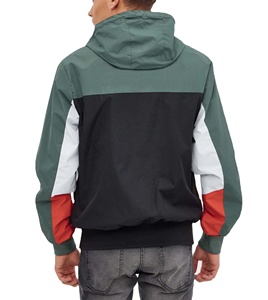 Chaqueta Cortavientos Reversible Personalizada para Hombre, Estilo Urbano, Bolsillos Grandes, Nailon Ligero, Impermeable - Product Image 2