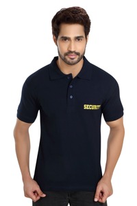 Polos uniformes de sécurité personnalisés Polos haute visibilité deux tons pour hommes à rayures réfléchissantes - Product Image 6
