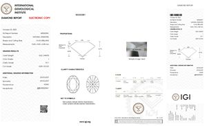 5.02 carats taille ovale Vs1 diamants en vrac IGI certifié VS1 clarté I couleur grade lâche ovale coupe Solitaire diamants pour l'utilisation de bijoux - Product Image 2