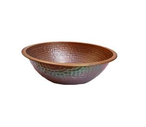 Cuenco de spa rectangular de cobre hecho a mano para tratamientos de pedicura y rutinas de bienestar Ayurvédico - Product Image 1