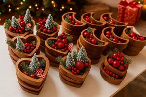 ถ้วยไม้รูปหัวใจคุณภาพส่งออก ถาดใส่เทียนแบบเรียบง่าย ปลอดภัยสำหรับเทียน ของตกแต่งบ้าน พร้อมส่งออก ราคาจากอินเดีย - Product Image 5