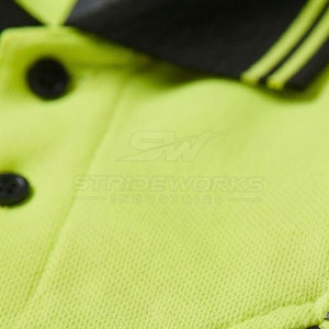 Polo de travail personnalisé OEM unisexe en coton professionnel, respirant, durable, haute visibilité, coupe-vent, vêtements de travail utilitaires - Product Image 6