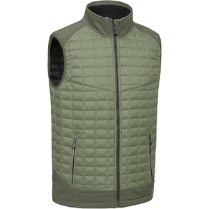 เสื้อกั๊กกอล์ฟขนแกะหนาสีทึบกันลมสำหรับผู้ชายเสื้อแจ็กเก็ตขนาดตามสั่งโลโก้ใหม่ - Product Image 1