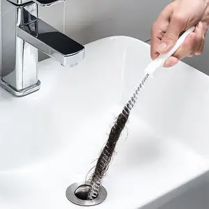 2024 Unblock Plastic Sink Wire Steel Cable Hair Cleaner Tool Used Drain Snakes Sale