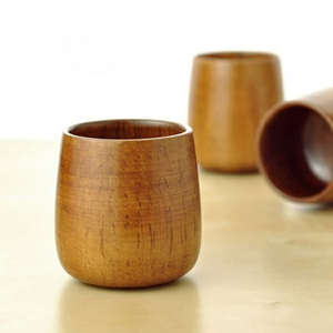 Copa de vino de madera moderna, multiusos, decorativa, artesanías de Color Natural, vaso para beber leche de madera, gran oferta - Product Image 4