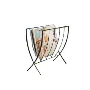 Revistero de Metal con acabado de latón antiguo de venta fresca, revistero decorativo Vintage moderno con estilo clásico - Product Image 3