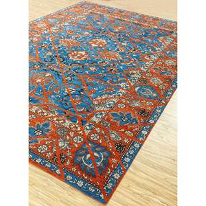 Alfombra de Lana Anudada a Mano Azul Far East Spr-7140, Alta Calidad, Hecha a Mano para Adolescentes, para Sala de Estar, Dormitorio, Medallón Rectangular - Product Image 2