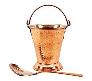 Nouvel arrivage en usine : Ensemble de service Balti en cuivre et acier, style indien, pour restaurant, fête et mariage - Product Image 5