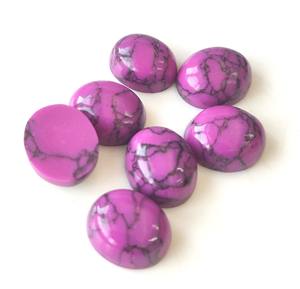 3x5mm-20x30mm อัญมณีทรงหลังแบนหลวมสำหรับทำเครื่องประดับอัญมณีอัญมณีฮาวไลท์สีม่วงสังเคราะห์คุณภาพสูง - Product Image 3