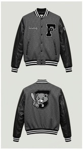 Chaqueta Varsity Personalizable para Hombre, Estilo Bomber, de Invierno, en Tela de Lona, de Secado Rápido, Transpirable, con Cuello en V y Logotipo de Fábrica - Product Image 6