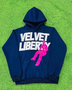 เสื้อฮู้ดผ้าฟลีซผ้าฝ้าย100% สำหรับอุตสาหกรรมอย่างรวดเร็วเสื้อผ้าแนวสตรีทกันรอยยับสำหรับฤดูหนาวปรับแต่งซิปได้ - Product Image 6