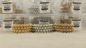 Bracelets Rajwadi attrayants pour femmes Designer en métal avec perle en forme de boule principale adaptée aux festivals et aux fonctions de mariée - Product Image 3