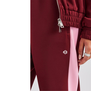 Ensemble de survêtement deux pièces pour femmes, veste zippée et pantalon de jogging, tenue de sport streetwear, vente en gros, exportateur OEM, fournisseur - Product Image 3