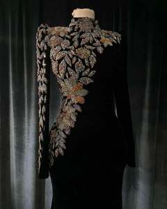 Vestido Casual Estampado para Mujer, Manga 3/4, Mini, Azul Marino, Cantidad Personalizada, OEM, Spandex, Silueta, Anti-Rayón, Estilo con Logotipo, Largo - Product Image 2