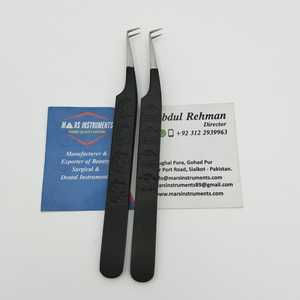 Pince à cils pour extensions de cils Ensemble de pinces à cils en acier inoxydable rose Pince à cils de précision supérieure Professionnel - Product Image 1