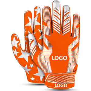 Nouvel arrivage de gants de football américain d'extérieur pour enfants et adultes avec logo personnalisé Poignées conçues Gants récepteurs Nouvelle arrivée Grip - Product Image 1