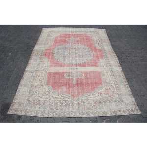 พรมตุรกี 7.2x10.5 ฟุต (219x321 ซม.) พรมโมร็อกโกสีแดงแบบวินเทจ - Product Image 1