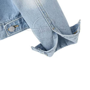 แจ็กเก็ตยีนส์สตรีผ้าฝ้ายระบายอากาศได้ดีดีไซน์ล่าสุด - Product Image 4