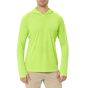 Men's Sun protection Hoodie Sun protection Clothing <b>Long</b> <b>Sleeve</b> Hooded <b>Swimming</b> Fishing Shirt Light Hoodies - Product Image 4