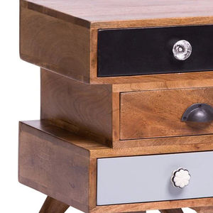 Table d'appoint en bois massif naturel conçu sur mesure par OEM avec tiroir fabricant de meubles de maison en Inde pour les tables basses - Product Image 2