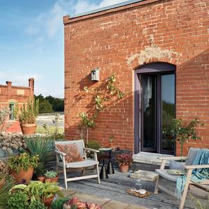 Silla decorativa para interior/exterior, acabado natural con cuerda - Product Image 6