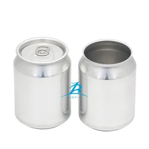 250 ml stoffige blanko-aluminiumdosen für globale getränkeverpackung