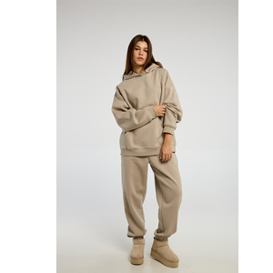 Vente en gros streetwear sweat-shirt à col rond pour femmes pull en coton polaire de haute qualité sweats à capuche pour femmes - Product Image 4