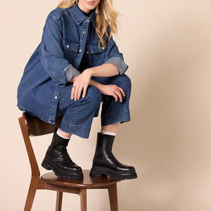 Nueva chaqueta de fiesta para mujer, diseño de mezclilla, ropa regular, elegante, clásico, informal, de moda, versátil, desgastado, con botones - Product Image 6