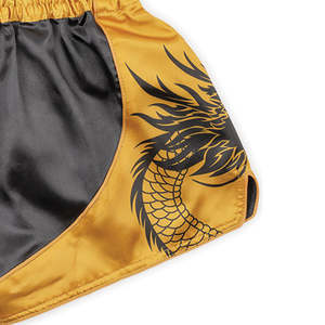Shorts de Muay Thai y Kick Boxing al por Mayor, Lisos, para Peleas de MMA, con Logotipo Personalizado, en Rosa, Morado, Negro, Rojo, Blanco, Azul Claro, XXL, de Algodón, con Bordado - Product Image 3