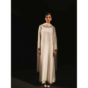 Elegant Long <b>Silk</b> Dresses Simple Fashion for Mother of Bride Occasions-Buy Online - Product Image 3