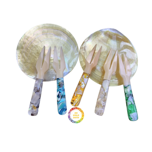 Concha Marina natural decorativa vietnamita-2025 conchas de nácar hechas a mano con juego de cuchara de nácar de alta calidad - Product Image 1