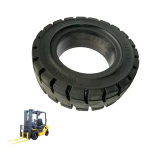 28x9-15 carrello elevatore pneumatico solido buon prezzo utilizzando gomma naturale come materiale OEM servizio struttura in gomma a tre strati