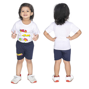 Camiseta ajustada para niños de buena calidad, fibra de bambú de algodón, cuello redondo, ropa y accesorios de punto de verano a la moda - Product Image 5
