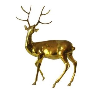 Modèle de cerf et de renne de Noël plaqué or très vendu Sculpture et objet d'animaux de luxe Cerf en métal Taille personnalisée - Product Image 6