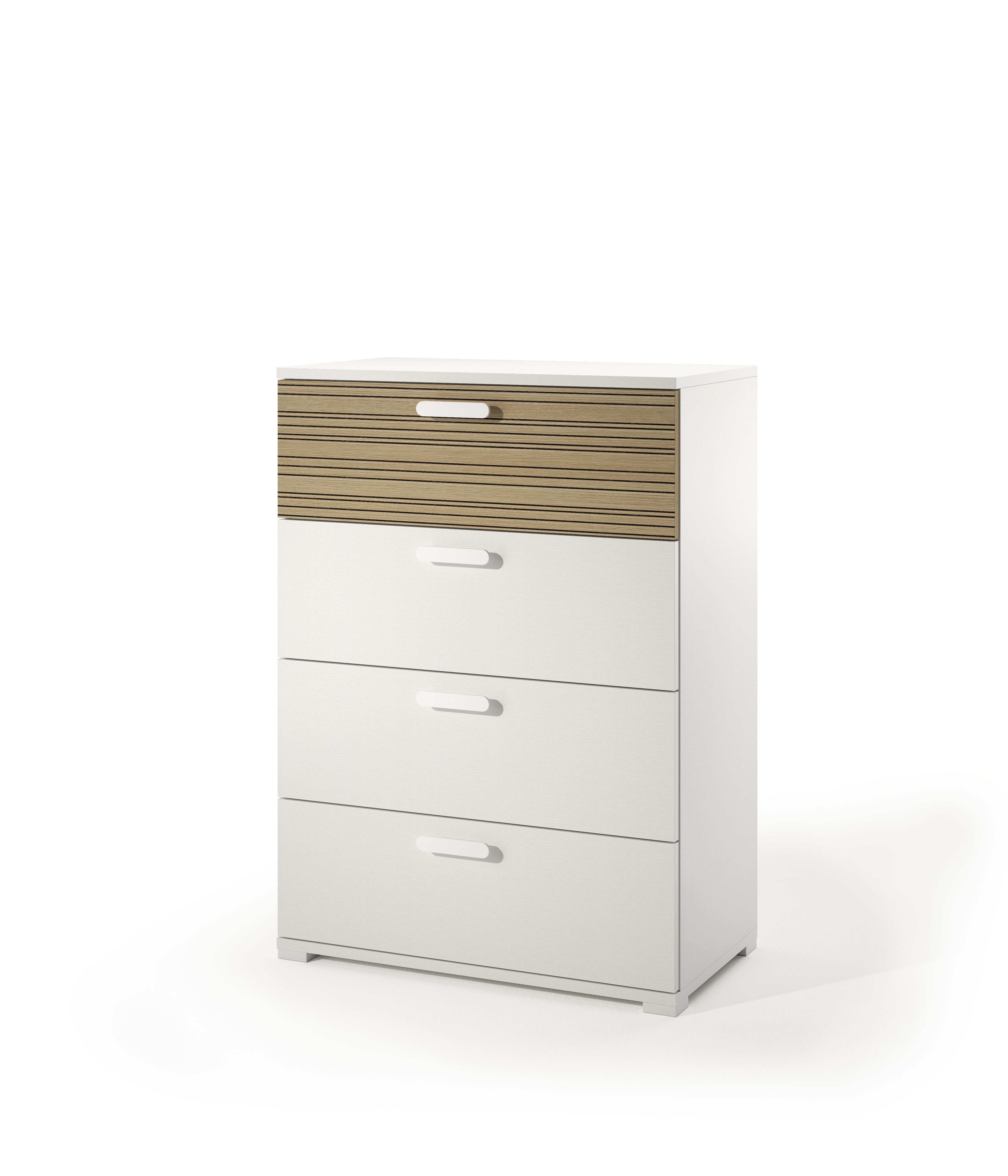 white and stripped oak