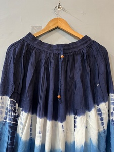 Falda Larga Maxi Boho Hippie Hecha a Mano con Borlas, Ecológica, para Mujer, Ropa de Playa de Verano, Transpirable, Informal, Cintura Natural, 100% Algodón - Product Image 2