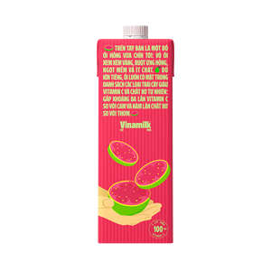 Vinamilk-Jus de fruits-Nectar de fruits de goyave-1L X 12 boîtes par carton (boîte TP Brik) - Product Image 2