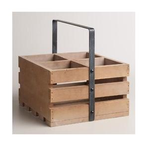 Caddy de servicio de madera más vendido con diseño elegante, soporte de mango de Metal, vajilla de instalación, última llegada del fabricante - Product Image 1