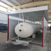 Estación Móvil de GLP de Alta Calidad 2A, Tanque de 20 M3, Bomba Acoplada de 8 Etapas, Presión de 18/26 Bar, Dispensador de Boquilla Única para Llenado de GLP