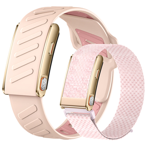 Bracelet connecté intelligent KR96Pro sans écran, moniteur de fréquence cardiaque et ECG, étanche 3ATM, bracelet en nylon et silicone, tracker sportif unisexe - Product Image 3