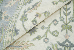 Alfombras de Oración Hechas a Mano con Lana de Alta Calidad, Anudadas a Mano, 8x14 9x12, Multicolores, Estilo Antiguo, para Sala de Estar CR13 - Product Image 4